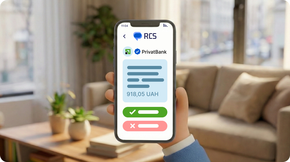 Пользователь получил сообщение от банка и взаимодействует со своими финансами