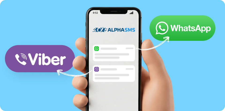 Наочна інтеграція AlphaSMS з месенджерами та чатами